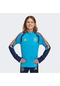 Adidas - Dziecięca koszulka treningowa Hiszpania 26 Tiro. Kolor: niebieski. Materiał: dresówka. Styl: sportowy #1