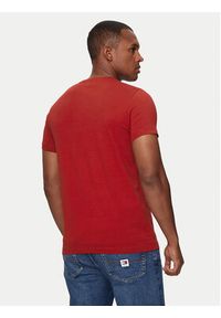 TOMMY HILFIGER - Tommy Hilfiger T-Shirt MW0MW10800 Czerwony Slim Fit. Kolor: czerwony. Materiał: bawełna