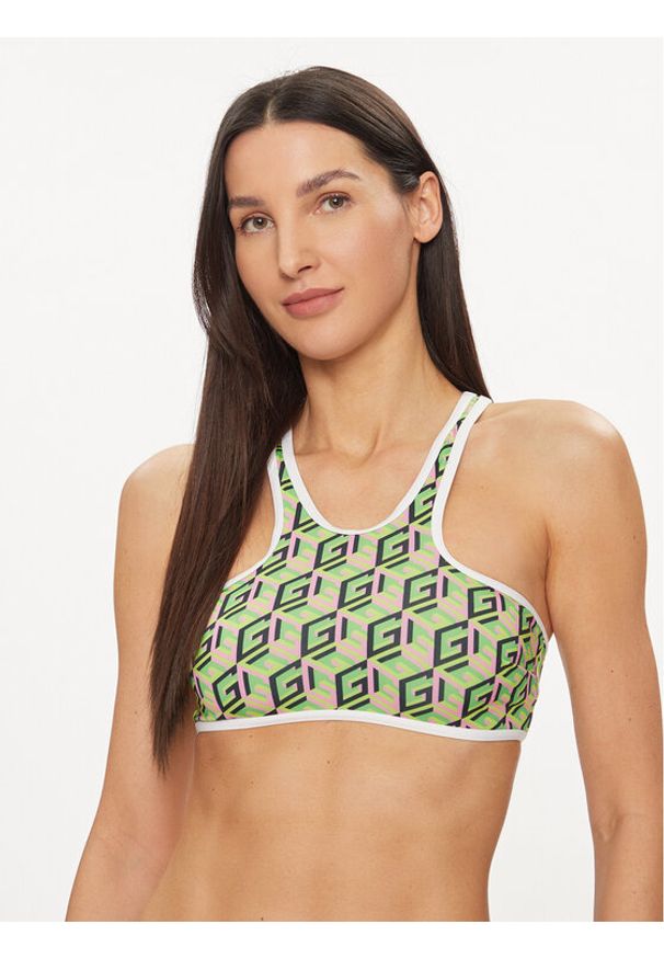 Guess Góra od bikini E3GJ25 MC045 Kolorowy. Materiał: syntetyk. Wzór: kolorowy