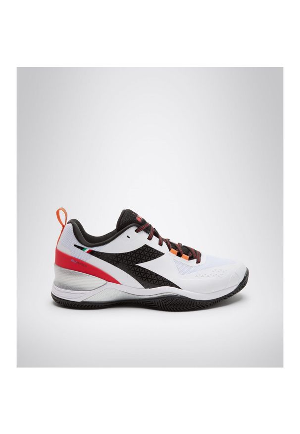 Buty do tenisa męskie Diadora BLUSHIELD TORNEO CLAY white/black/red. Kolor: biały, czerwony, wielokolorowy, czarny. Sport: tenis