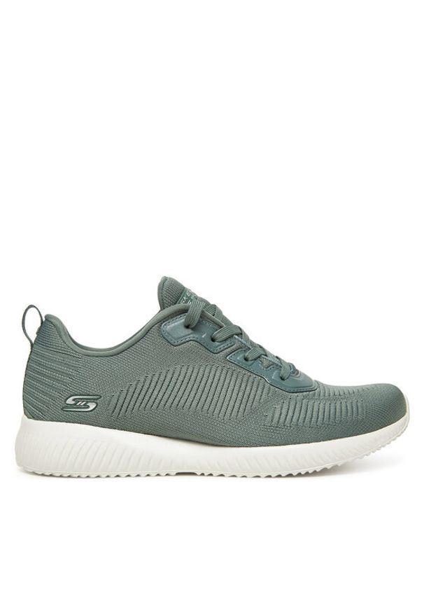 skechers - Skechers Sneakersy Bobs Squad-Tough Talk 32504/SAGE Zielony. Kolor: zielony. Materiał: materiał