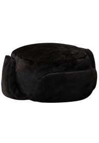 Czapka The North Face Osito 0A88R2JK31 - czarna. Kolor: czarny. Materiał: polar, poliester, materiał. Wzór: aplikacja. Styl: klasyczny
