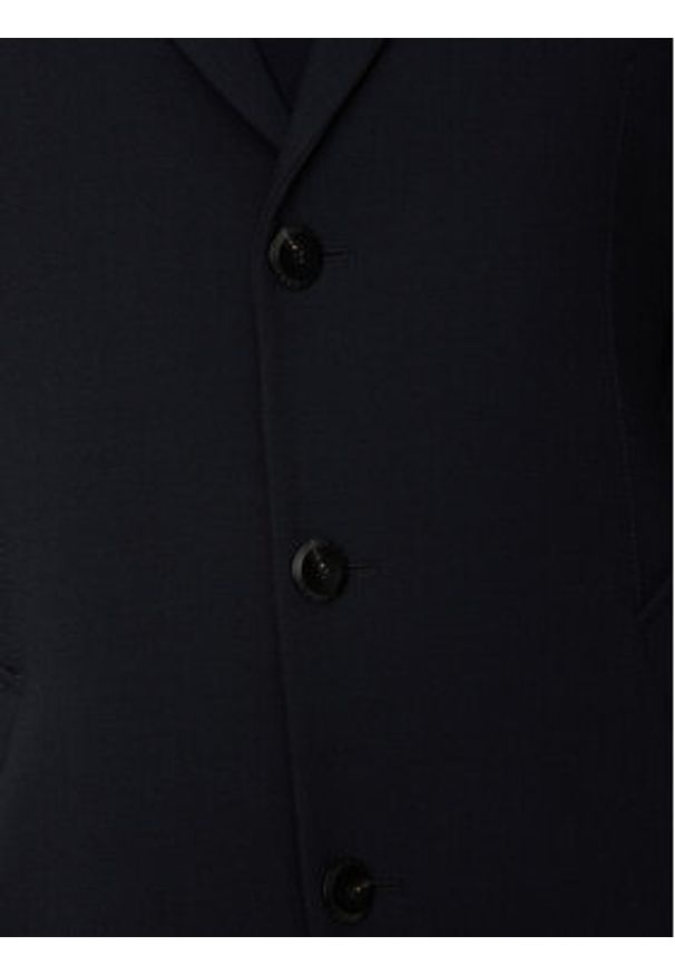 Bugatti Płaszcz wełniany 626228-64084 Granatowy Regular Fit. Kolor: niebieski. Materiał: wełna, syntetyk