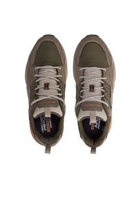 skechers - Skechers Sneakersy Bendino-Dormer 210555/DKTP Brązowy. Kolor: brązowy #4