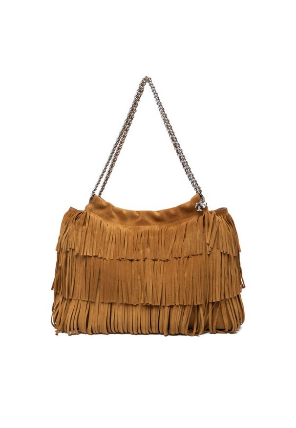 Tory Burch Torebka 174294 Brązowy. Kolor: brązowy. Materiał: zamszowe, skórzane