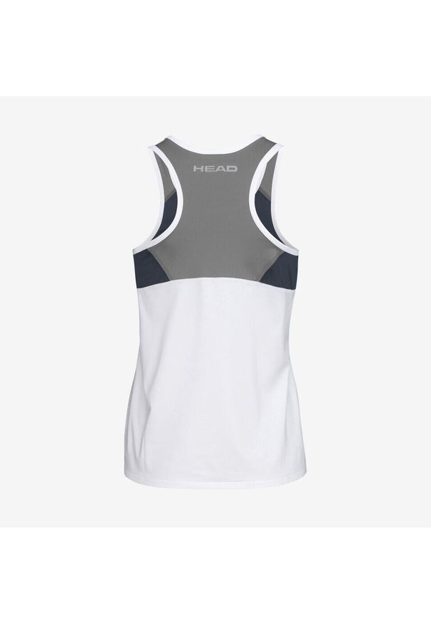 Head - Koszulka bez rękawów damska CLUB 22 Tank Top. Kolor: biały, wielokolorowy, niebieski. Materiał: jersey, materiał, poliester. Długość rękawa: bez rękawów. Wzór: aplikacja