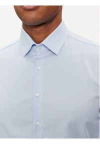 Calvin Klein Koszula Tonal Structure K10K112592 Błękitny Slim Fit. Kolor: niebieski. Materiał: bawełna #4