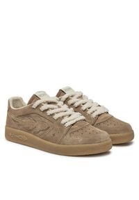 Enterprise Japan Sneakersy BB5003 PX002 S3168 Brązowy. Kolor: brązowy. Materiał: zamsz, skóra #5