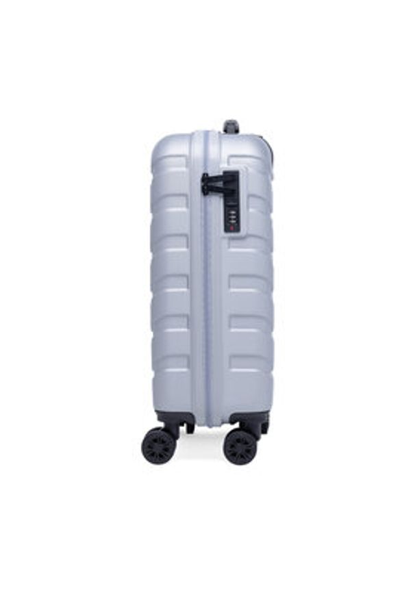 Gino Rossi Walizka kabinowa GIN-S-003-05-SILVER Srebrny. Kolor: srebrny. Materiał: materiał