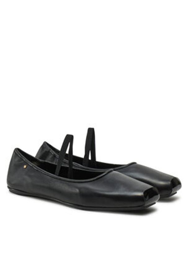 Tory Burch Baleriny Runway Ballet 157625 Czarny. Kolor: czarny. Materiał: skóra