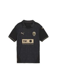 Puma - Młodzieżowa koszulka wyjazdowa Valencia CF 24/25 PUMA Black Gold. Kolor: czarny, żółty, wielokolorowy