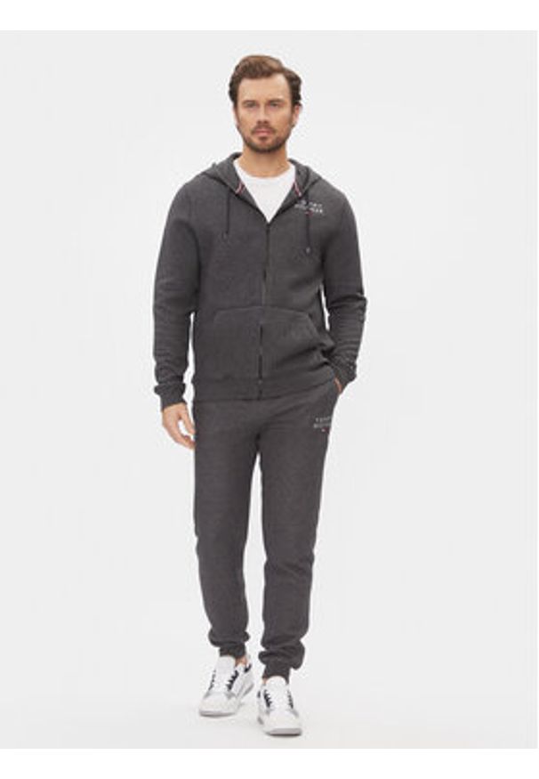 TOMMY HILFIGER - Tommy Hilfiger Bluza UM0UM02982 Szary Regular Fit. Kolor: szary. Materiał: bawełna, syntetyk