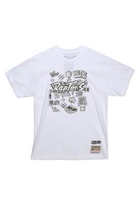 Mitchell & Ness - Koszulka Toronto Raptors Doodle. Kolor: biały. Sport: koszykówka #1