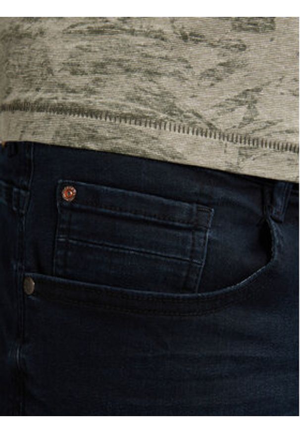 Petrol Industries Szorty jeansowe M-1050-SHO002 Granatowy Regular Fit. Kolor: niebieski. Materiał: bawełna