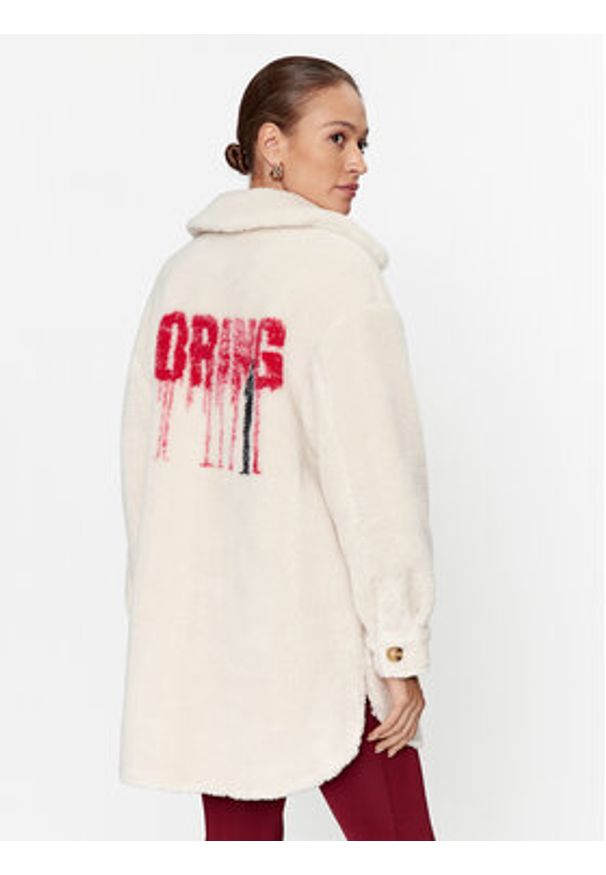 Guess Płaszcz przejściowy W3BL88 WF8R2 Écru Regular Fit. Materiał: syntetyk