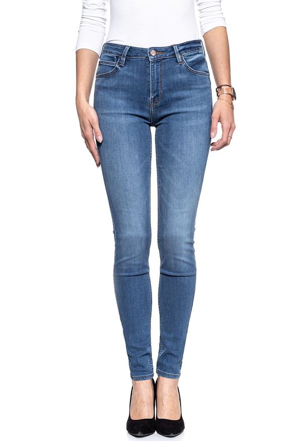 Lee - SPODNIE DAMSKIE LEE SCARLETT HIGH NINETY NINE L626HAZV 112114216. Stan: podwyższony