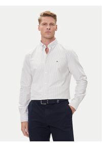 TOMMY HILFIGER - Tommy Hilfiger Koszula Heritage Oxford MW0MW36238 Beżowy Regular Fit. Kolor: beżowy. Materiał: bawełna