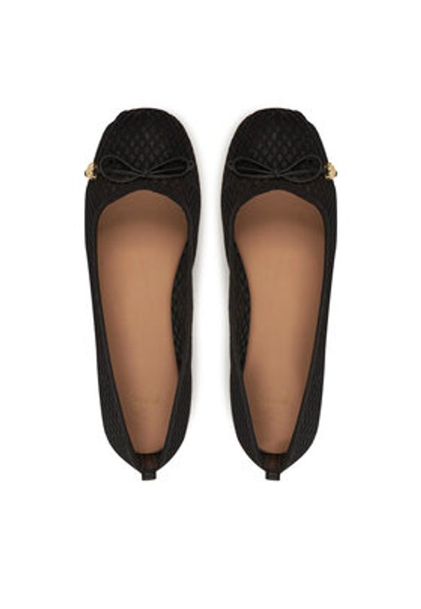 Love Moschino - LOVE MOSCHINO Baleriny JA11051G0MIQ0000 Czarny. Kolor: czarny. Materiał: materiał