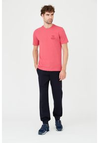 Aeronautica Militare - AERONAUTICA MILITARE Różowy bawełniany męski t-shirt, Rozmiar XXL. Kolor: różowy. Materiał: bawełna #3
