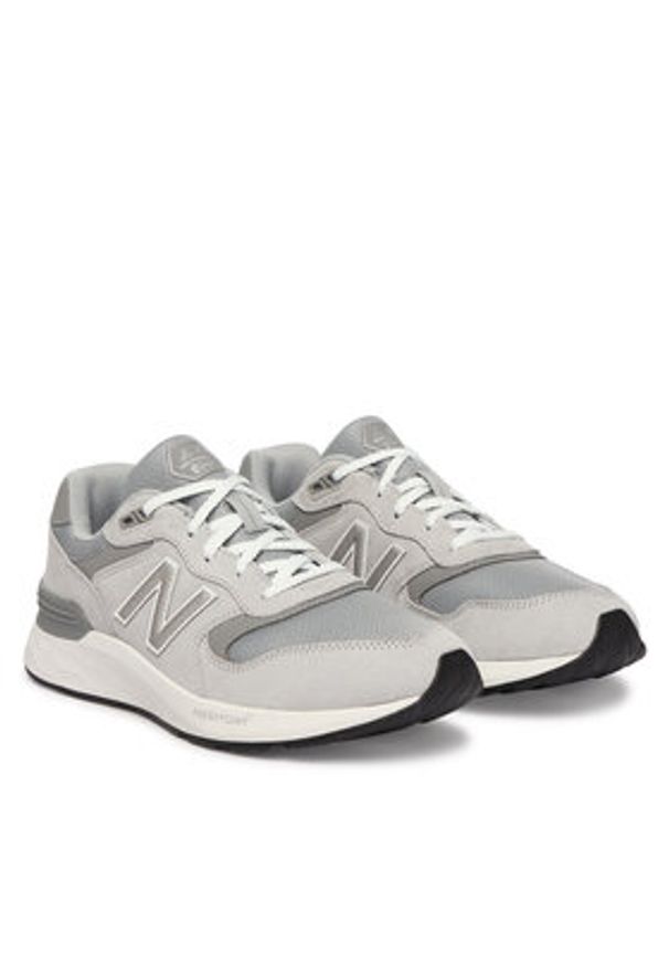 New Balance Sneakersy Fresh Foam X Walking 880 v7 M8806HE Szary. Kolor: szary. Materiał: skóra, zamsz
