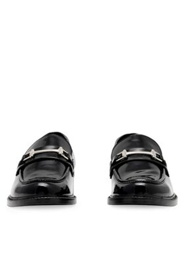 Sergio Bardi Loafersy WI16-A1019-01SB Czarny. Kolor: czarny. Materiał: lakier, skóra