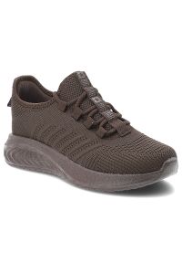 Big-Star - Sneakersy damskie Big Star, cholewka z materiału tekstylnego o oddychającej strukturze wsuwany fason, brązowe, UU274055. Kolor: brązowy. Materiał: materiał. Szerokość cholewki: normalna #1