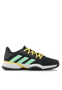 Adidas - adidas Buty Barricade K Clay HR1028 Czarny. Kolor: czarny. Materiał: materiał