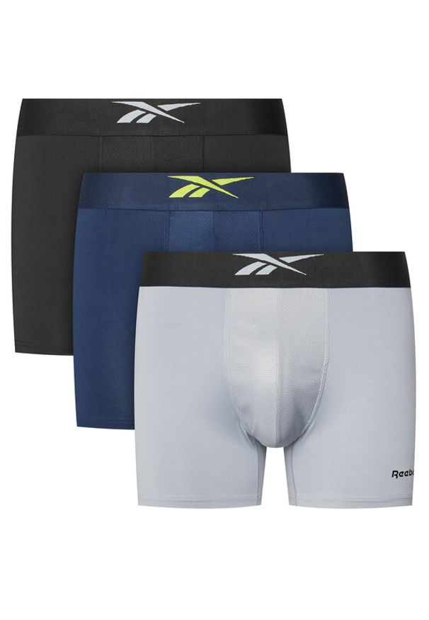 Reebok Komplet bielizny WARNER - AW24 (3-pack) Kolorowy. Materiał: poliester, syntetyk. Wzór: kolorowy