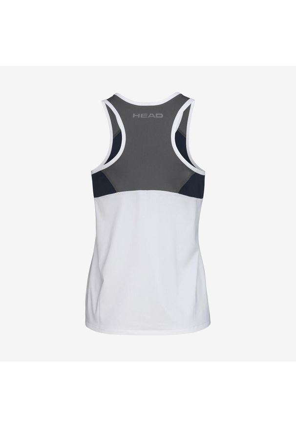 Head - Koszulka bez rękawów dla dziewczynek CLUB 22 Tank Top. Kolor: biały. Materiał: jersey, materiał, poliester. Długość rękawa: bez rękawów