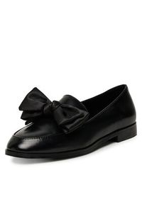 DeeZee Loafersy HY20232-2 Czarny. Kolor: czarny. Materiał: skóra