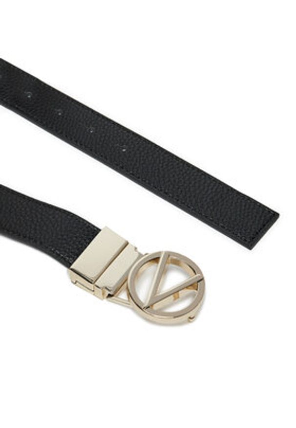 VALENTINO - Valentino Pasek Damski Roof VCS8KM57 Czarny. Kolor: czarny. Materiał: skóra