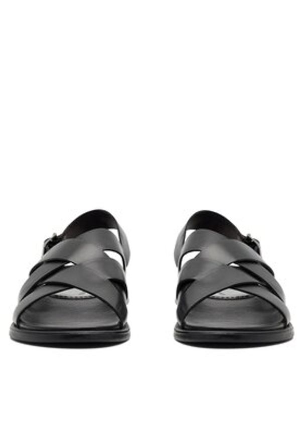 Gino Rossi Sandały MARCELLO-02 MB Czarny. Kolor: czarny. Materiał: skóra