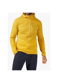 Bluza z kapturem męska Rab Ascendor Summit Hoody FZ. Typ kołnierza: kaptur. Kolor: żółty