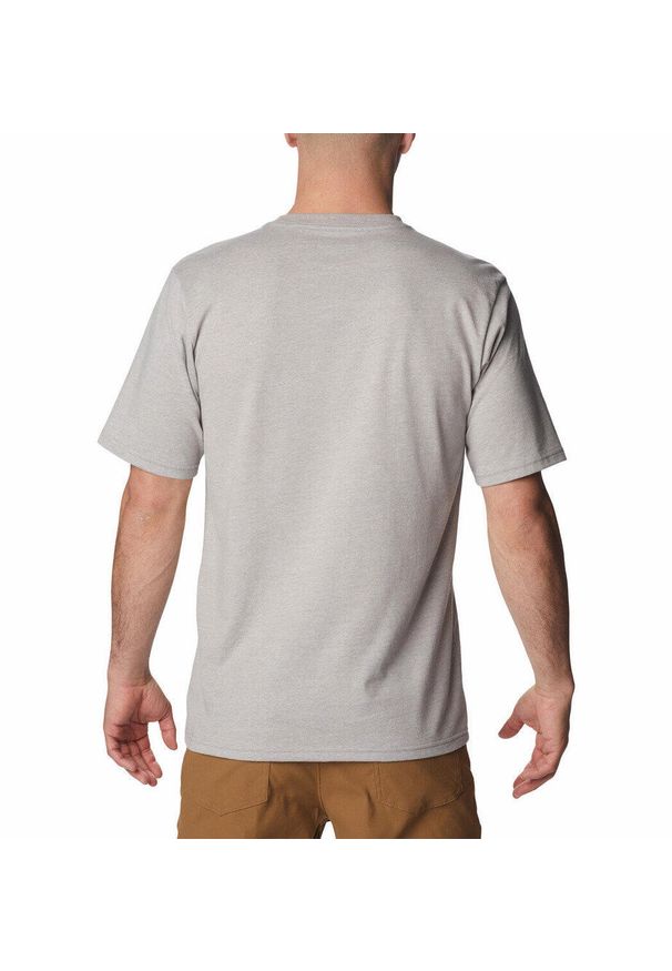 columbia - Koszulka Męska Columbia CSC Basic Logo Short Sleeve T-Shirt. Kolor: beżowy