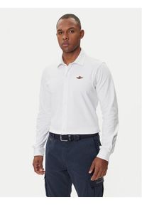 Aeronautica Militare Koszula 252CA1265UP00342 Biały Regular Fit. Kolor: biały. Materiał: bawełna #1