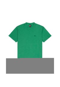 Quiksilver - Koszulka z krótkim rękawem dla Mężczyzn SLUB ROUNDNECK Zielony. Kolor: zielony. Materiał: bawełna, tkanina. Długość rękawa: krótki rękaw. Długość: krótkie. Wzór: haft #1