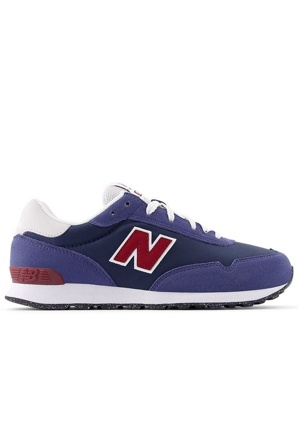 Buty młodzieżowe New Balance GC515WN - fioletowe. Okazja: na co dzień. Kolor: fioletowy. Materiał: materiał, syntetyk, guma. Szerokość cholewki: normalna. Sport: turystyka piesza