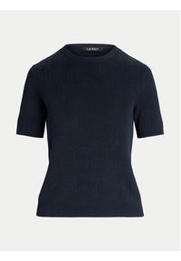 Lauren Ralph Lauren Sweter 200909156004 Granatowy Regular Fit. Kolor: niebieski. Materiał: bawełna, wiskoza #5
