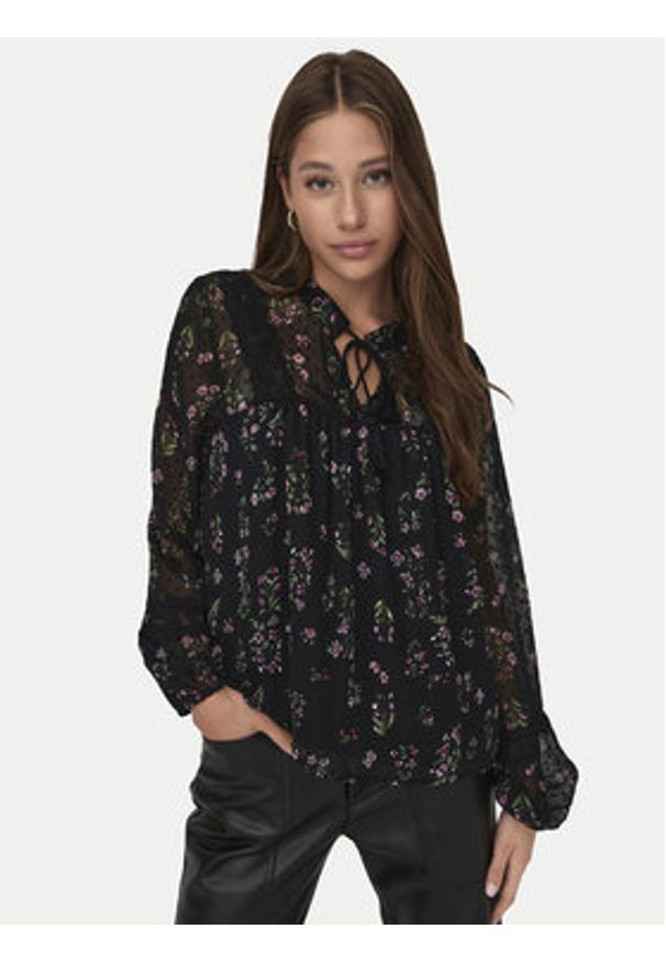 only - ONLY Koszula Tessa 15303600 Czarny Regular Fit. Kolor: czarny. Materiał: syntetyk