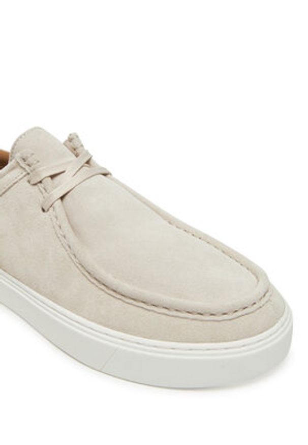 Calvin Klein Półbuty Hybrid Apron Laceup Su HM0HM01967 Beżowy. Kolor: beżowy. Materiał: skóra