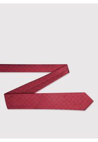Pako Lorente - PAKO LORENTE - Czerwony krawat męski w mikrowzór. Kolor: czerwony. Materiał: poliester #2