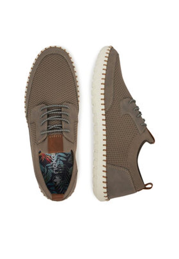 Rieker Sneakersy B2953-64 Beżowy. Kolor: beżowy. Materiał: materiał