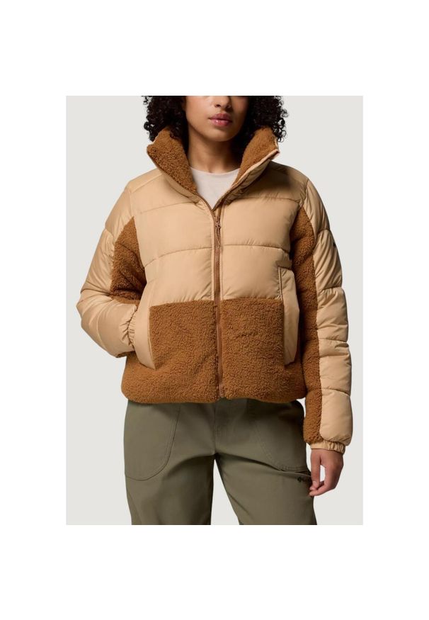 columbia - Kurtka puchowa Kobieta COLUMBIA Leadbetter Point™ II Sherpa Hybrid. Kolor: beżowy. Materiał: puch. Sezon: zima