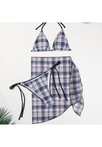 Intica - Bikini z pareo na plażę i basen Constanse. Kolor: wielokolorowy. Materiał: materiał #1