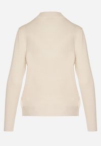Born2be - Ciemnobeżowy Gładki Sweter z Półgolfem w Stylu Casual Unallia. Okazja: na co dzień. Kolor: beżowy. Materiał: jeans. Długość rękawa: długi rękaw. Długość: długie. Wzór: gładki. Styl: casual #5