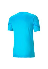 Puma Teamflash Jersey XL - Blue Atol Men T -Shirt. Kolor: wielokolorowy. Materiał: jersey