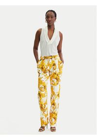 Versace Jeans Couture Spodnie materiałowe 80HAA111 NS756 Biały Regular Fit. Kolor: biały. Materiał: syntetyk #2