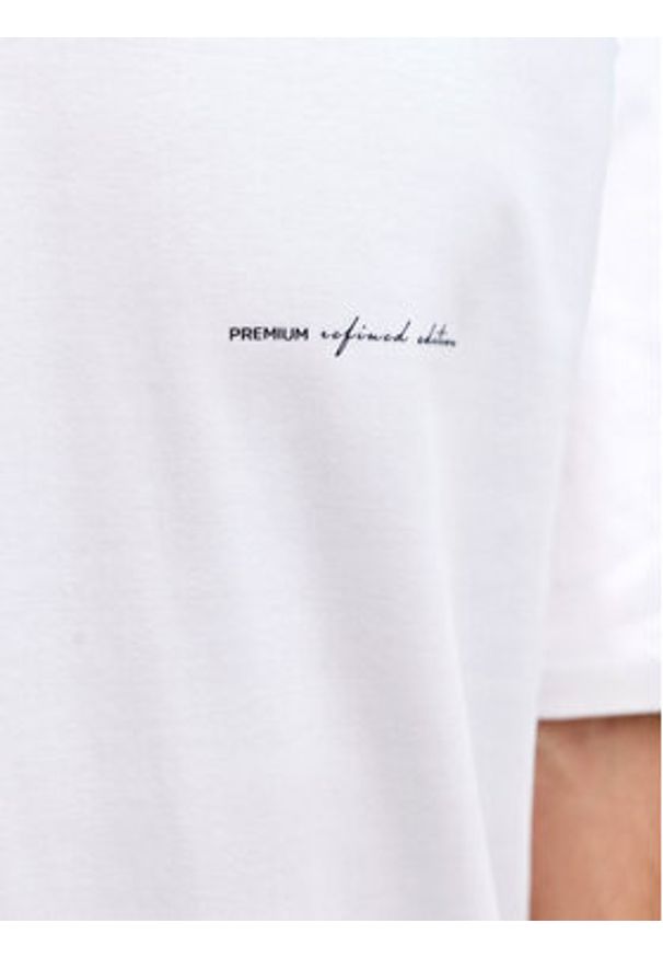 Jack & Jones T-Shirt Owen S 12292397 Biały Relaxed Fit. Kolor: biały. Materiał: bawełna