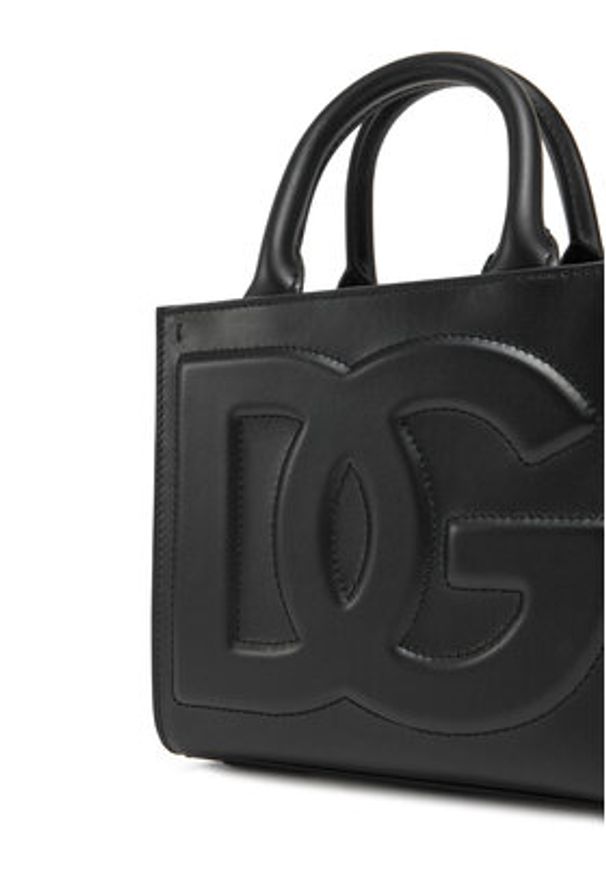 DOLCE & GABBANA - Dolce&Gabbana Torebka BB7479 AW576 Czarny. Kolor: czarny. Materiał: skórzane