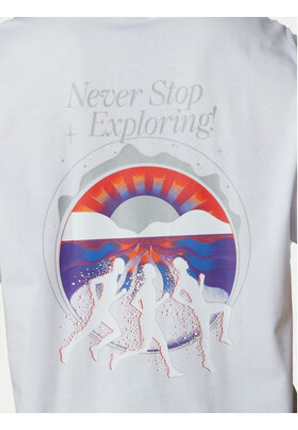 The North Face T-Shirt Unisex SS Never Stop NF0A8C3A Biały Relaxed Fit. Kolor: biały. Materiał: bawełna